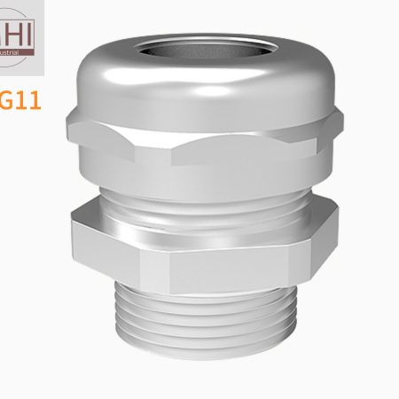 Ốc siết cố định cáp điện bằng đồng mạ nicken PG11 DDL-PG11M